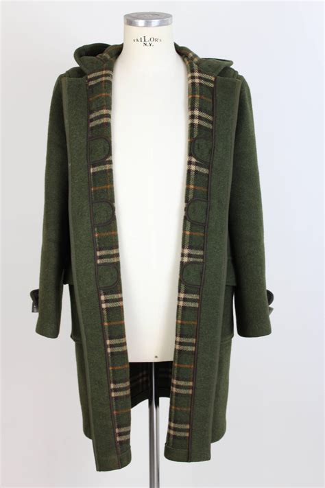 burberry montgomery usato|Burberry Montgomery Dark Green Wool English Coat, 1980.